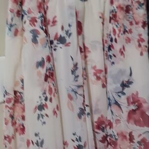 Torrid Floral Flowy Dress in Pink and Blue